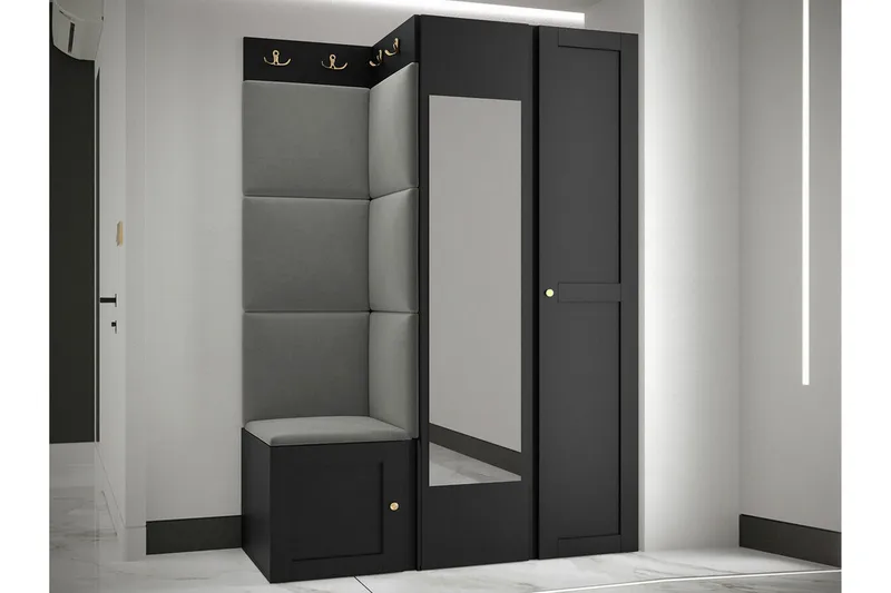 Dunvegan Highboard Black - Säilytys - Kaappi - Säilytyskaappi