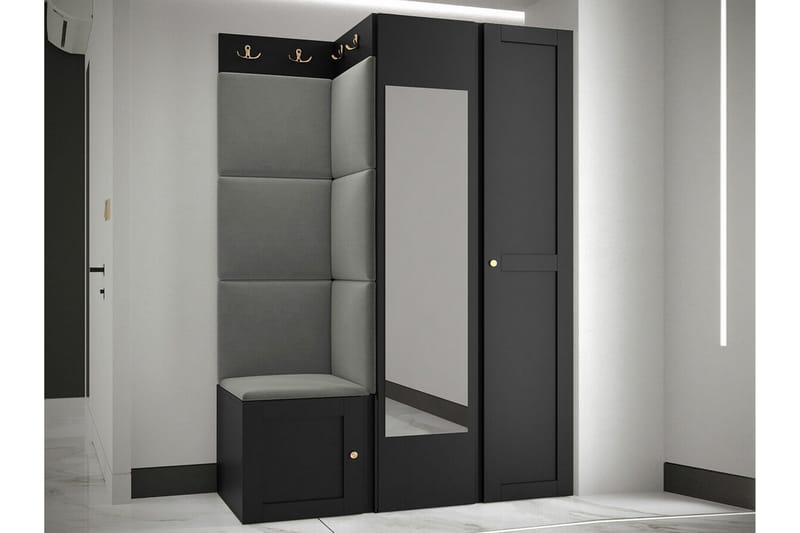 Dunvegan Highboard Black - Säilytys - Kaappi - Säilytyskaappi