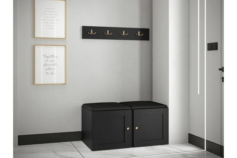 Dunvegan Highboard Black - Säilytys - Kaappi - Säilytyskaappi