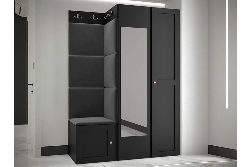 Dunvegan Highboard Black - Säilytys - Kaappi - Säilytyskaappi