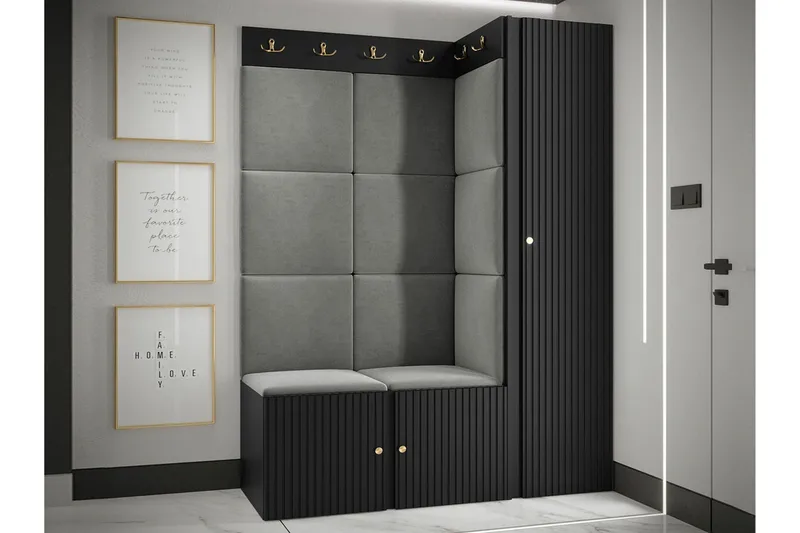 Dunvegan Highboard Black - Säilytys - Kaappi - Säilytyskaappi