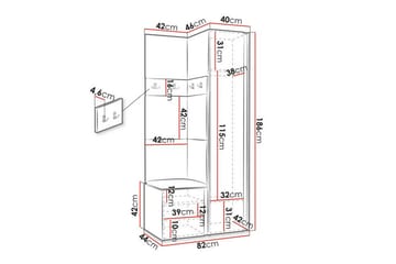 Dunvegan Highboard Black - Säilytys - Kaappi - Säilytyskaappi
