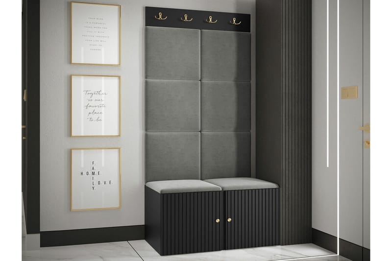 Dunvegan Highboard Black - Säilytys - Kaappi - Säilytyskaappi