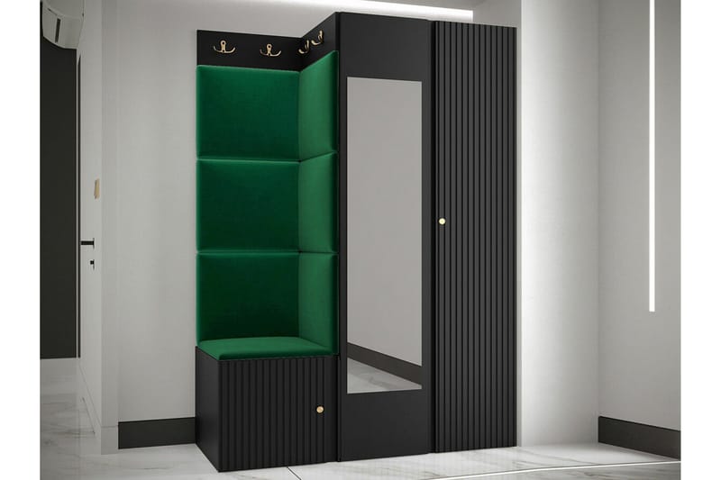 Dunvegan Highboard Black - Säilytys - Kaappi - Säilytyskaappi