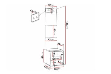 Dunvegan Highboard Black - Säilytys - Kaappi - Säilytyskaappi
