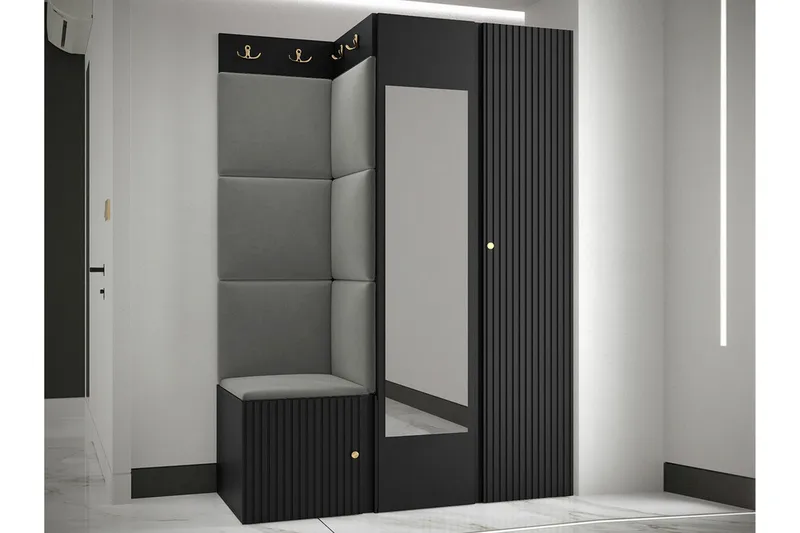 Dunvegan Highboard Black - Säilytys - Kaappi - Säilytyskaappi