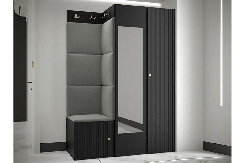 Dunvegan Highboard Black - Säilytys - Kaappi - Säilytyskaappi