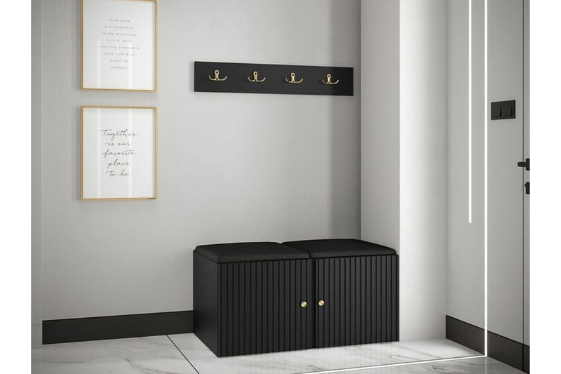 Dunvegan Highboard Black - Säilytys - Kaappi - Säilytyskaappi