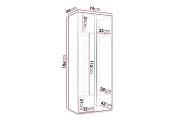 Dunvegan Highboard Black - Säilytys - Kaappi - Säilytyskaappi