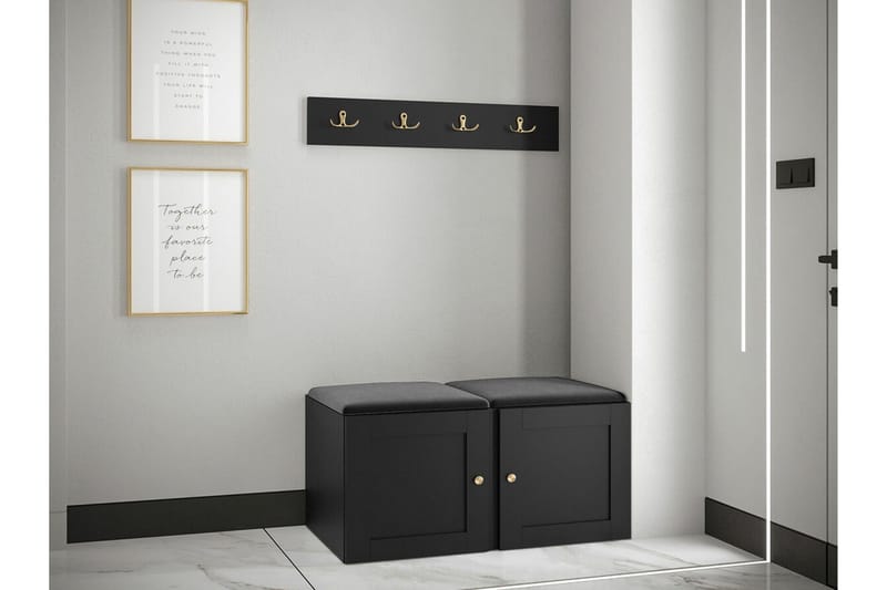 Dunvegan Highboard Black - Säilytys - Kaappi - Säilytyskaappi
