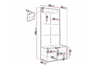 Dunvegan Highboard Black - Säilytys - Kaappi - Säilytyskaappi