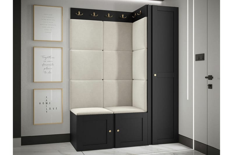 Dunvegan Highboard Black - Säilytys - Kaappi - Säilytyskaappi