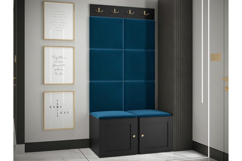 Dunvegan Highboard Black - Säilytys - Kaappi - Säilytyskaappi