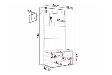 Dunvegan Highboard Black - Säilytys - Kaappi - Säilytyskaappi