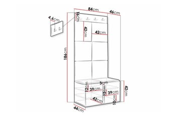 Dunvegan Highboard Black - Säilytys - Kaappi - Säilytyskaappi