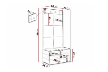 Dunvegan Highboard Black - Säilytys - Kaappi - Säilytyskaappi