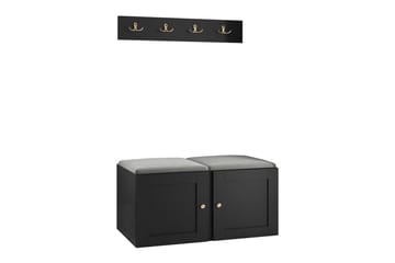 Dunvegan Highboard Black - Säilytys - Kaappi - Säilytyskaappi