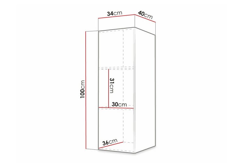 Dunvegan Highboard Black - Säilytys - Kaappi - Säilytyskaappi