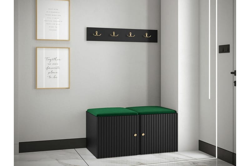 Dunvegan Highboard Black - Säilytys - Kaappi - Säilytyskaappi