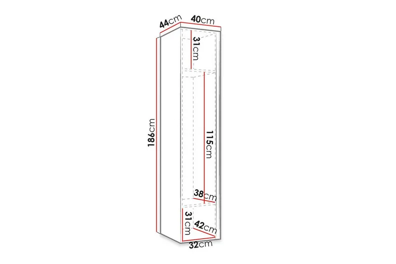Dunvegan Highboard Black - Säilytys - Kaappi - Säilytyskaappi