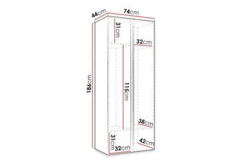 Dunvegan Highboard Black - Säilytys - Kaappi - Säilytyskaappi