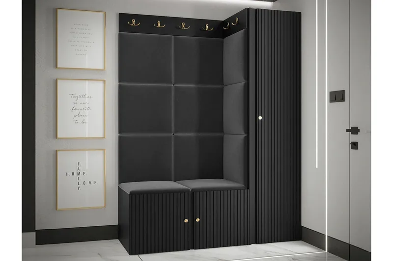 Dunvegan Highboard Black - Säilytys - Kaappi - Säilytyskaappi