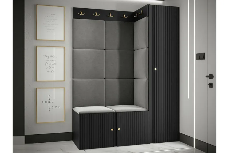 Dunvegan Highboard Black - Säilytys - Kaappi - Säilytyskaappi