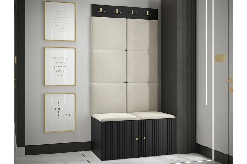 Dunvegan Highboard Black - Säilytys - Kaappi - Säilytyskaappi