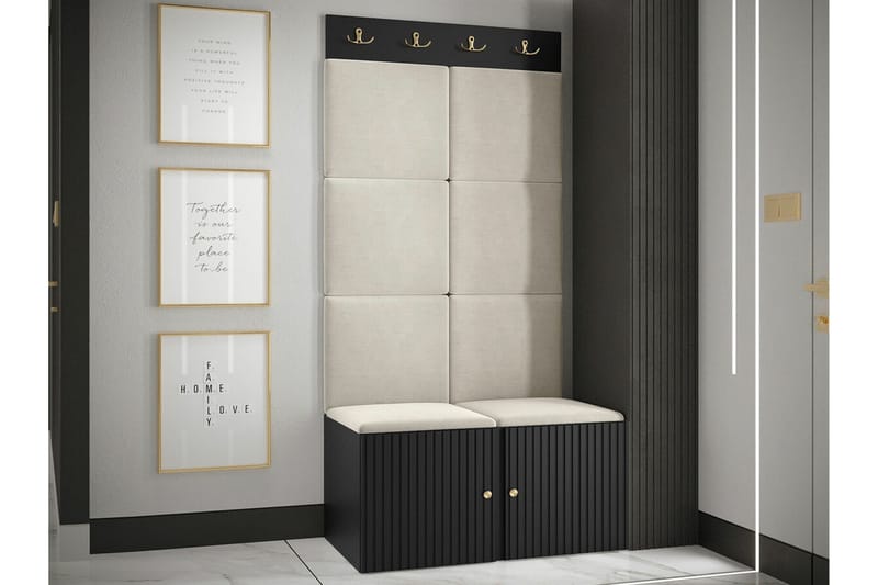 Dunvegan Highboard Black - Säilytys - Kaappi - Säilytyskaappi