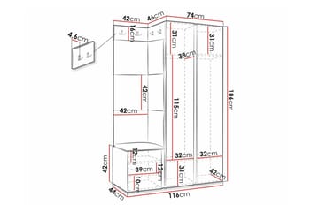 Dunvegan Highboard Black - Säilytys - Kaappi - Säilytyskaappi