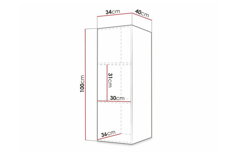 Dunvegan Highboard Black - Säilytys - Kaappi - Säilytyskaappi