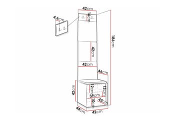 Dunvegan Highboard Black - Säilytys - Kaappi - Säilytyskaappi