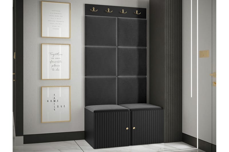 Dunvegan Highboard Black - Säilytys - Kaappi - Säilytyskaappi