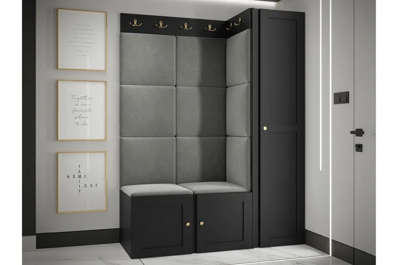 Dunvegan Highboard Black - Säilytys - Kaappi - Säilytyskaappi