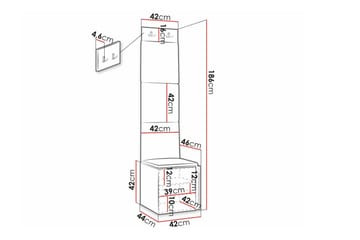 Dunvegan Highboard Black - Säilytys - Kaappi - Säilytyskaappi