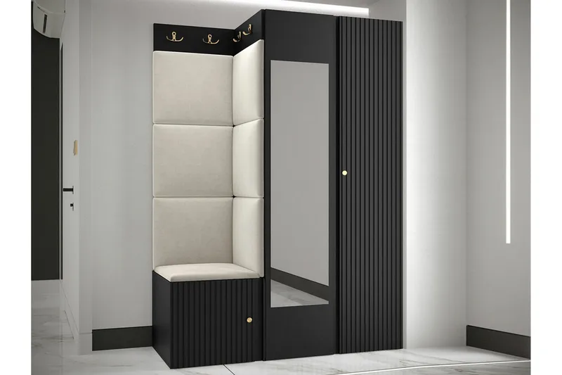 Dunvegan Highboard Black - Säilytys - Kaappi - Säilytyskaappi