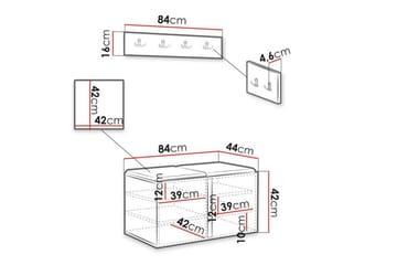 Dunvegan Highboard Black - Säilytys - Kaappi - Säilytyskaappi