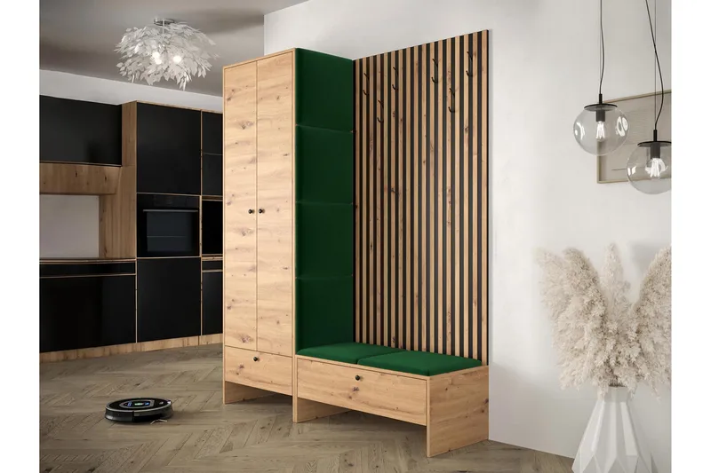 Dunvegan Highboard Green - Säilytys - Kaappi - Säilytyskaappi
