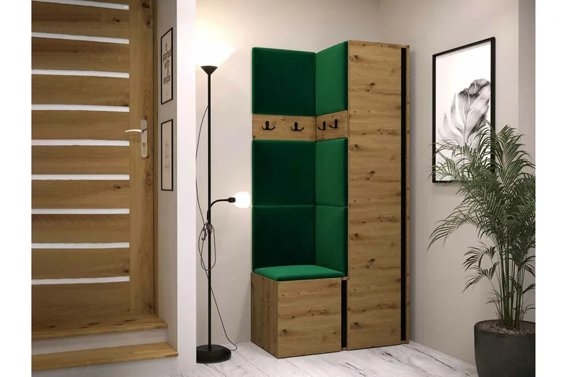 Dunvegan Highboard Green/Brown - Säilytys - Kaappi - Säilytyskaappi