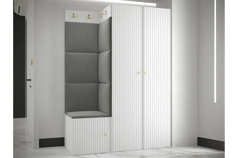 Dunvegan Highboard White - Säilytys - Kaappi - Säilytyskaappi