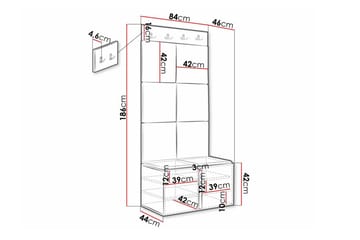 Dunvegan Highboard White - Säilytys - Kaappi - Säilytyskaappi