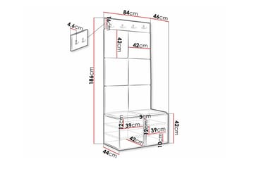Dunvegan Highboard White - Säilytys - Kaappi - Säilytyskaappi