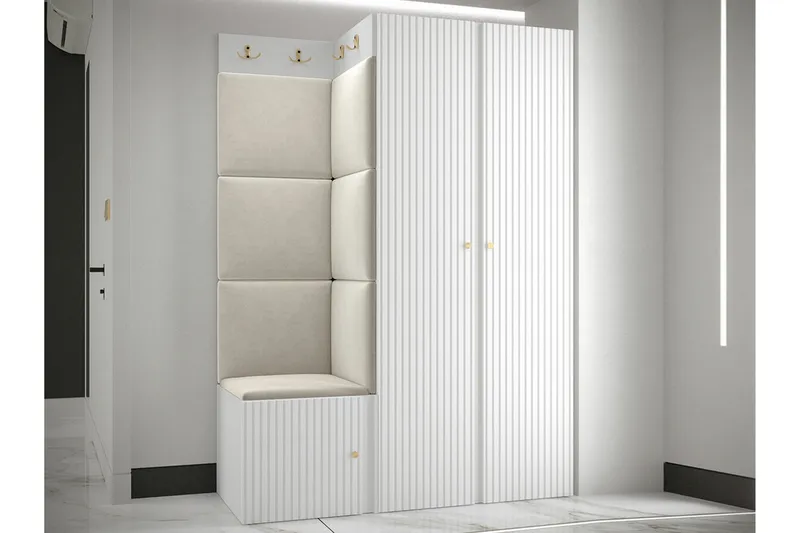 Dunvegan Highboard White - Säilytys - Kaappi - Säilytyskaappi