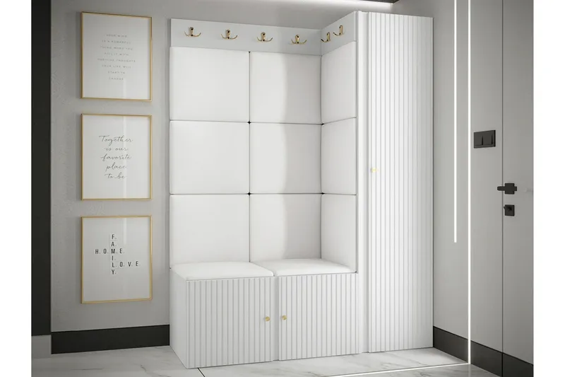 Dunvegan Highboard White - Säilytys - Kaappi - Säilytyskaappi