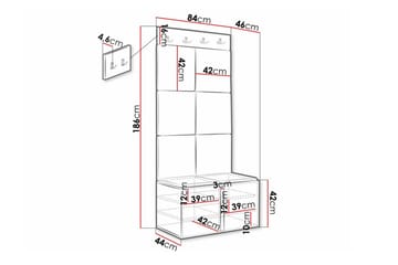 Dunvegan Highboard White - Säilytys - Kaappi - Säilytyskaappi