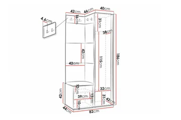 Dunvegan Highboard White - Säilytys - Kaappi - Säilytyskaappi