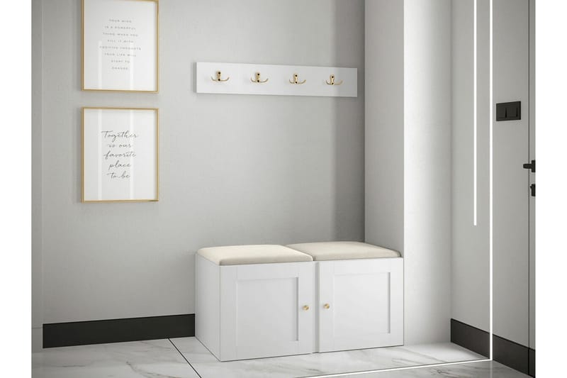 Dunvegan Highboard White - Säilytys - Kaappi - Säilytyskaappi