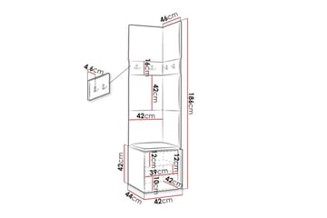 Dunvegan Highboard White - Säilytys - Kaappi - Säilytyskaappi