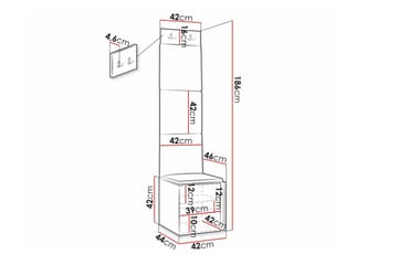 Dunvegan Highboard White - Säilytys - Kaappi - Säilytyskaappi