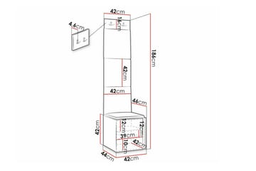 Dunvegan Highboard White - Säilytys - Kaappi - Säilytyskaappi